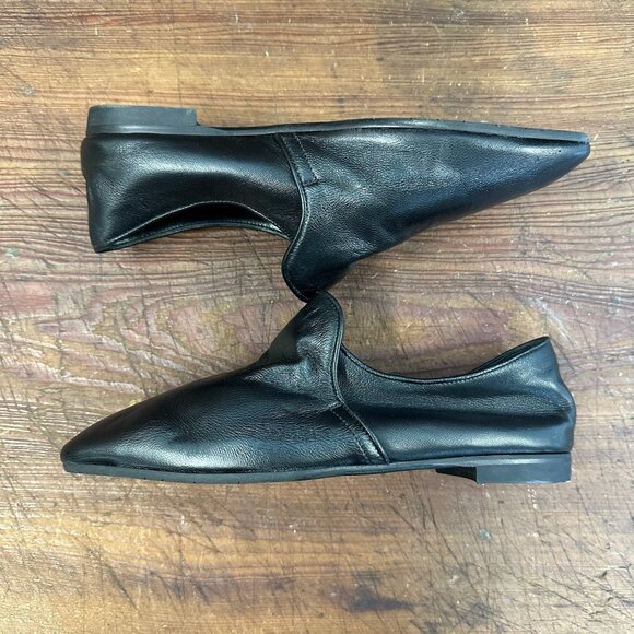 Aquatalia Revy Black Leather Weatherproof Loafer 7.5 - Picture 8 of 12